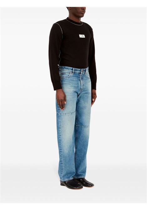 Jeans con cinque tasche in blu Mm6 maison margiela - uomo MM6 MAISON MARGIELA | SH0LA0009M30018965